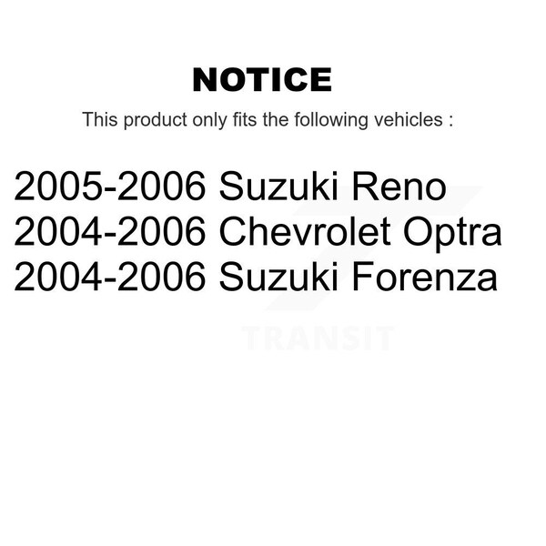 Rear Ceramic Disc Brake Pads For Suzuki Forenza Reno Chevrolet Optra